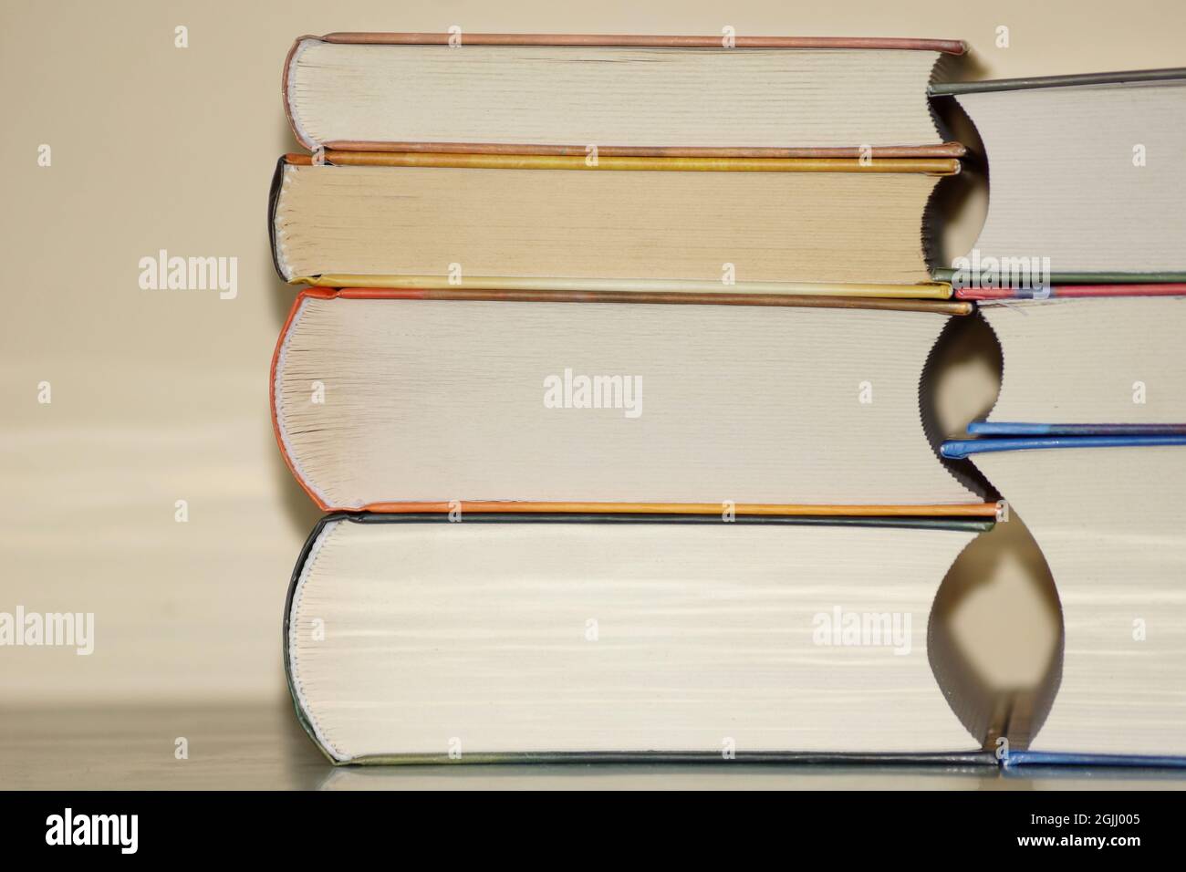 Pile Of Books hand made clipping path included Stock Photo Alamy