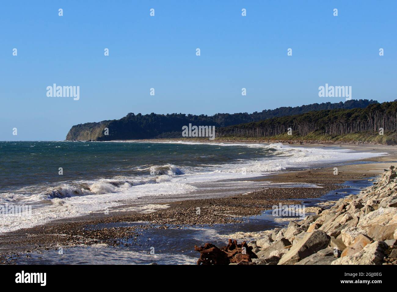 bruce bay beach west coast southland new zealand Stock Photo Alamy