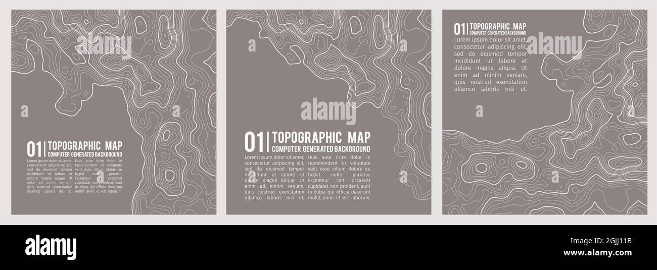 Geographic mountain topography vector illustration. Topographic pattern ...