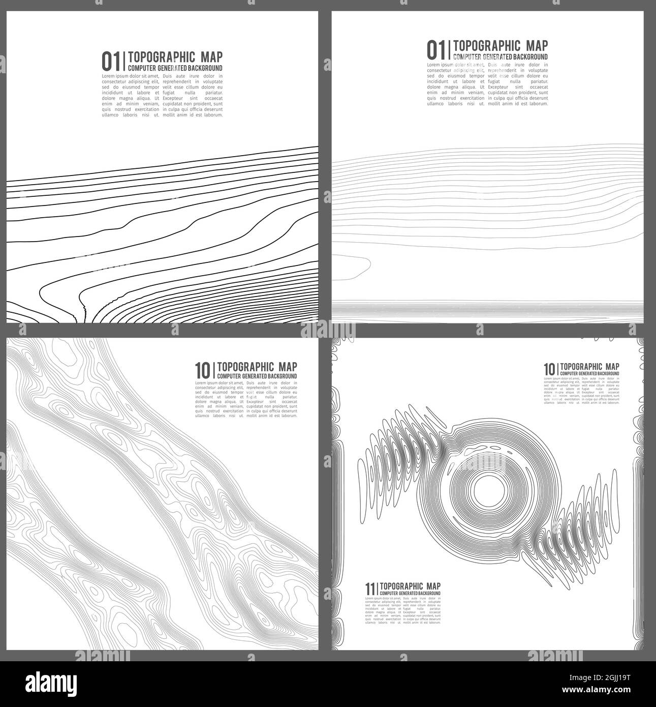 Geographic mountain topography vector illustration. Topographic pattern ...
