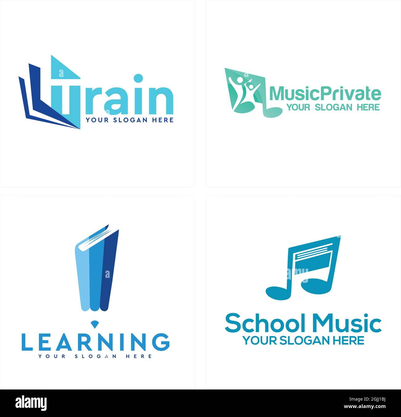 Education school music logo design Stock Vector Image & Art Alamy