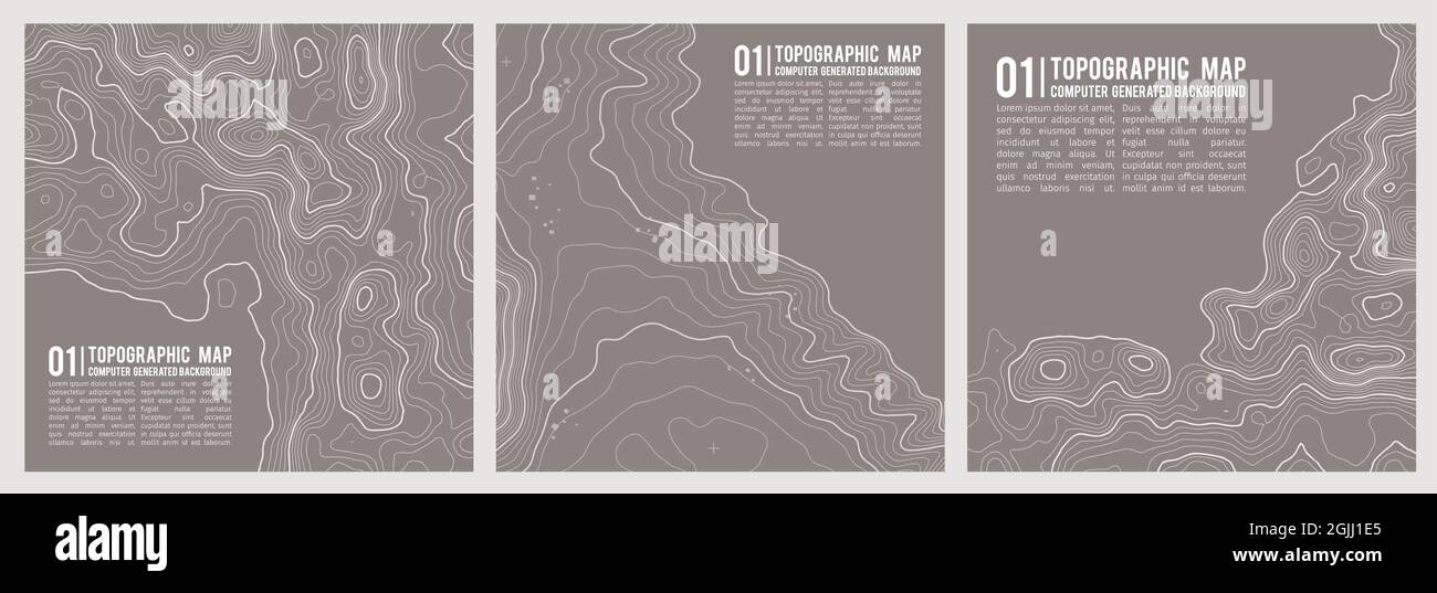 Geographic mountain topography vector illustration. Topographic pattern ...