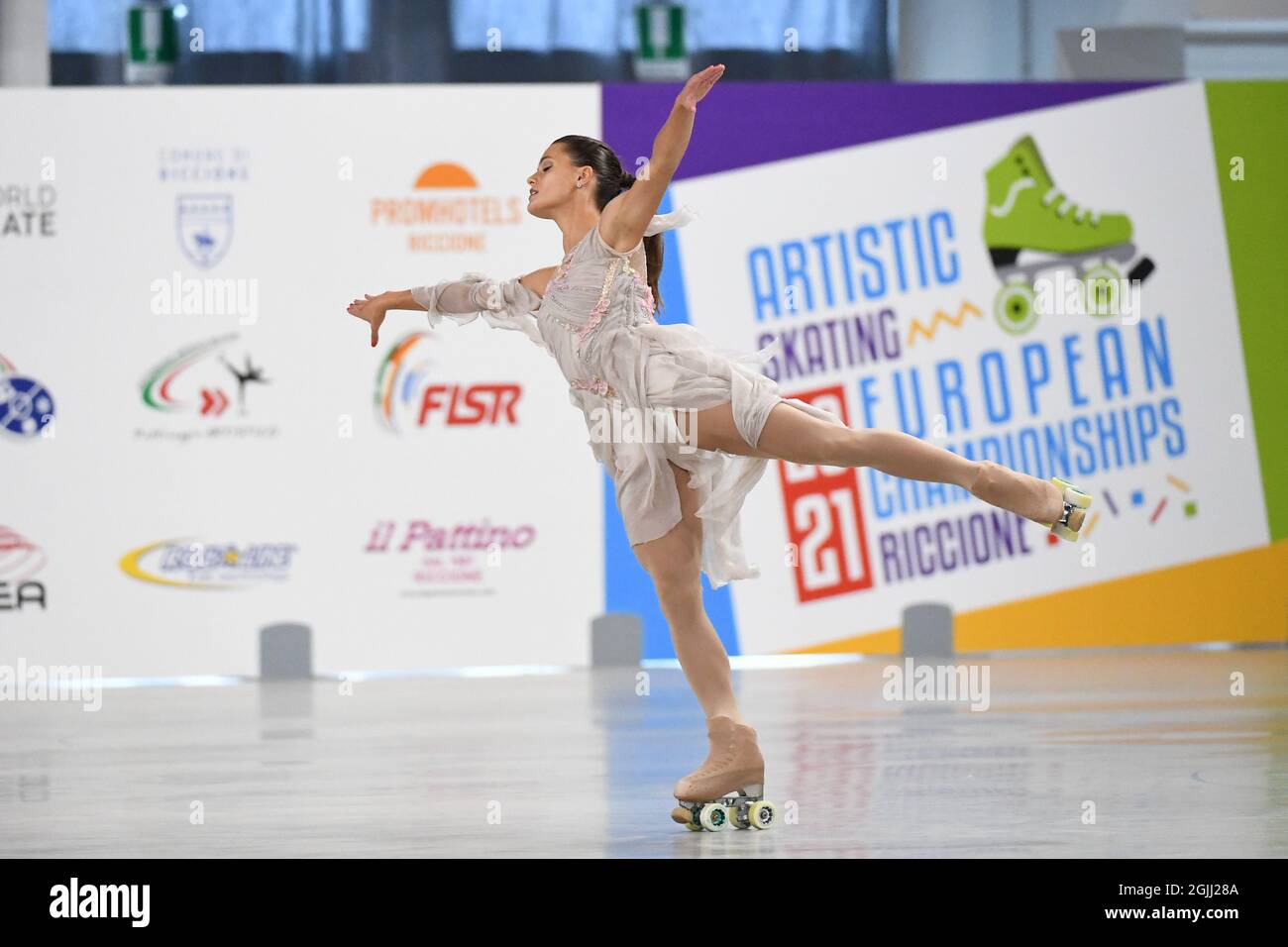PALOMA TROIANOVSKI, France, performing in Senior Solo Dance - Free Dance at  The European Artistic Roller Skating Championships 2021 at Play Hall, on  September 07, 2021 in Riccione, Italy. Credit: Raniero  Corbelletti/AFLO/Alamy