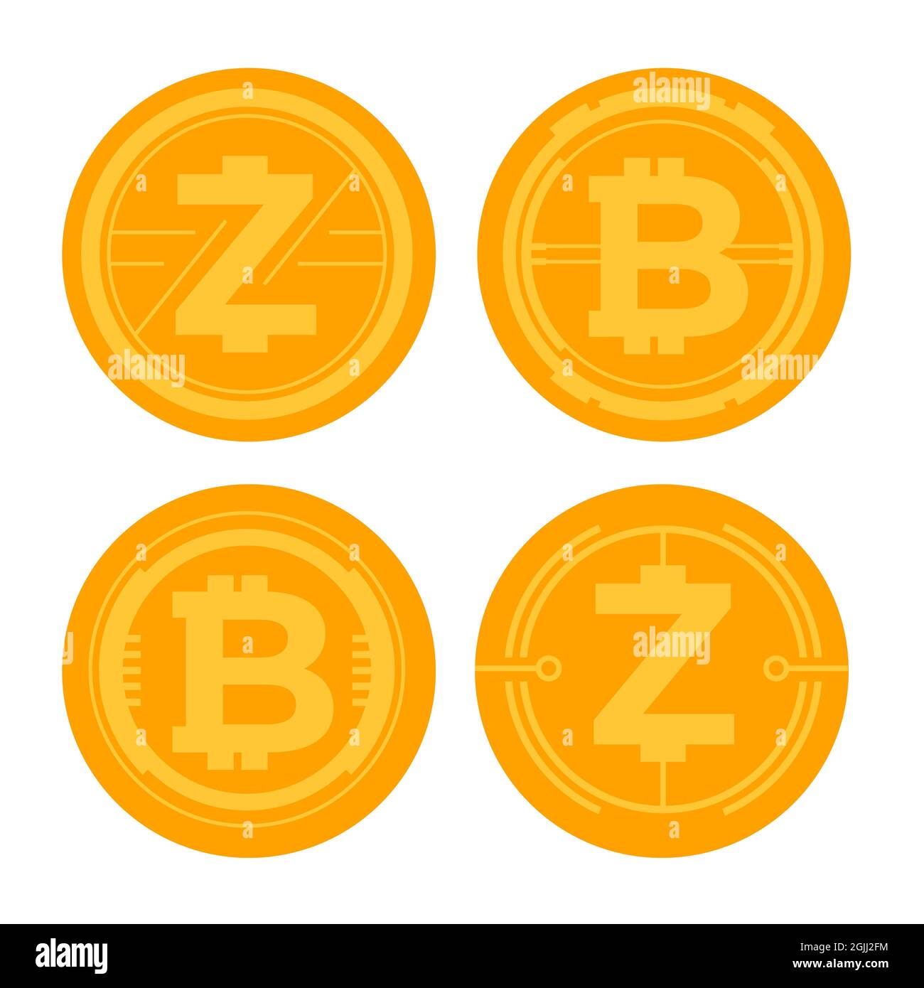 Set of flat design bitcoin logo templates Vector illustration Stock Vector  Image & Art - Alamy