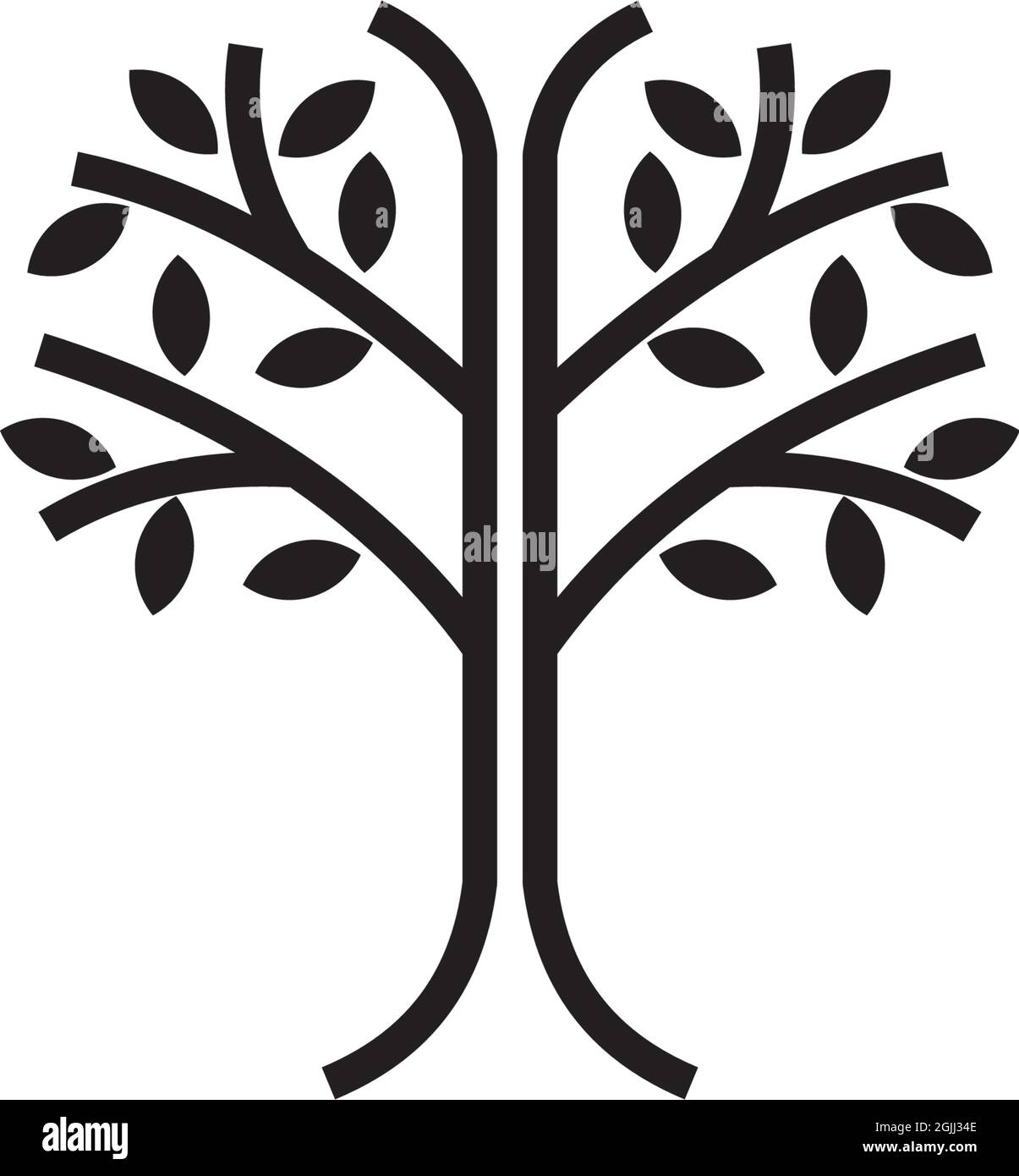 Tree logo icon design inspiration vector template Stock Vector Image ...