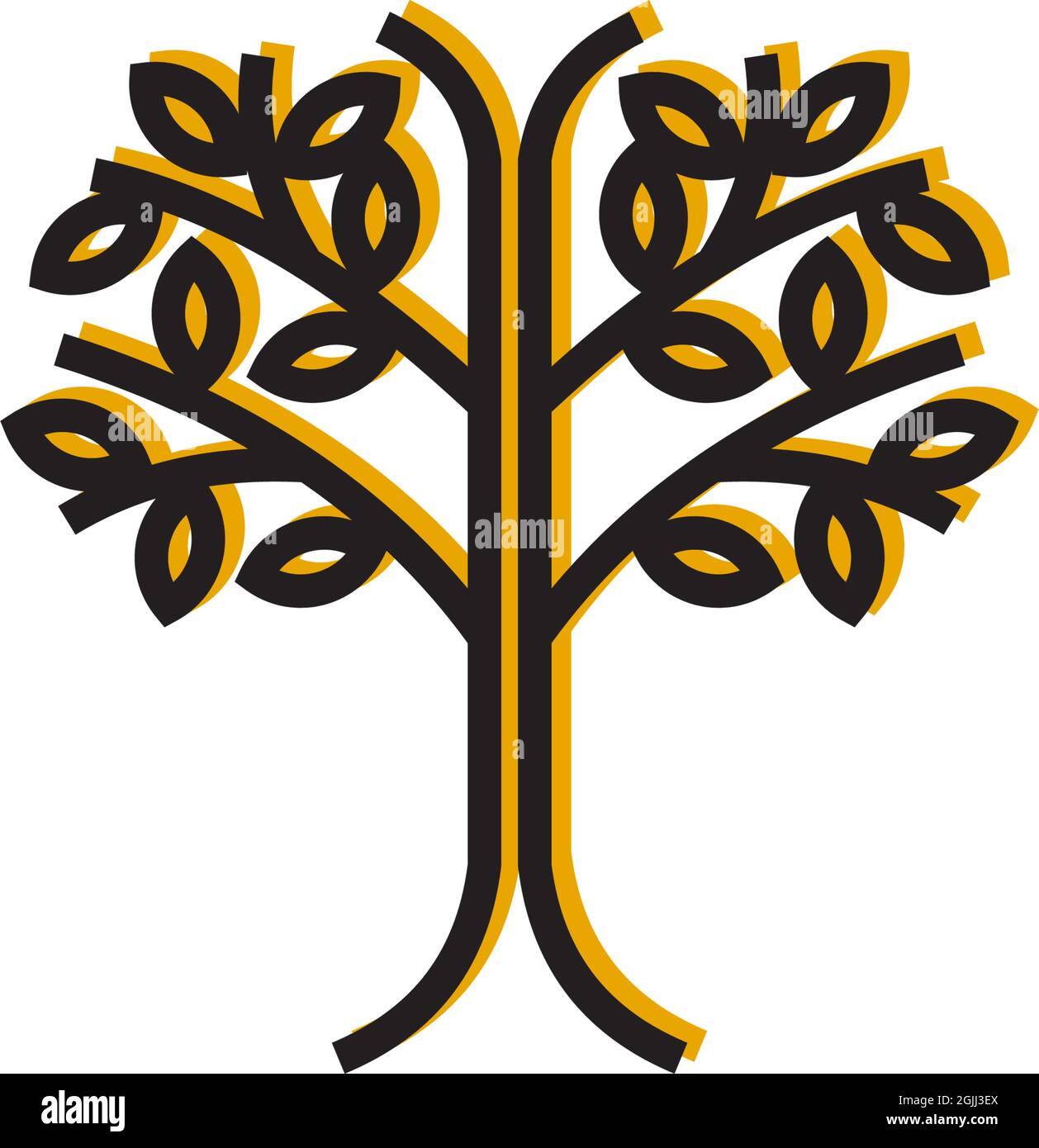 Tree logo icon design inspiration vector template Stock Vector Image ...