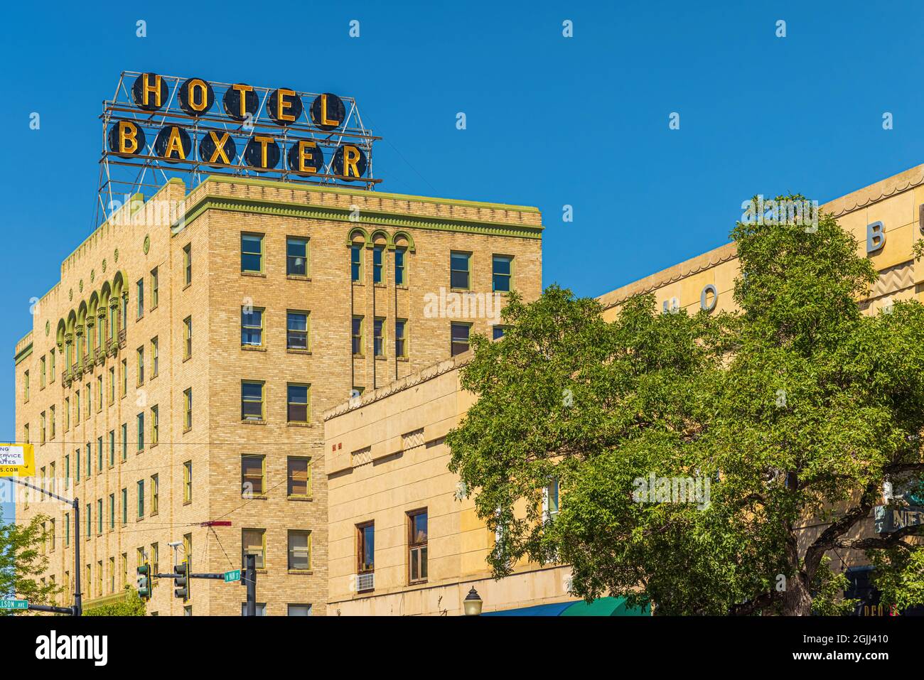 BOZEMAN, MT, USA AUGUST 24, 2021 The legendary Hotel Baxter building