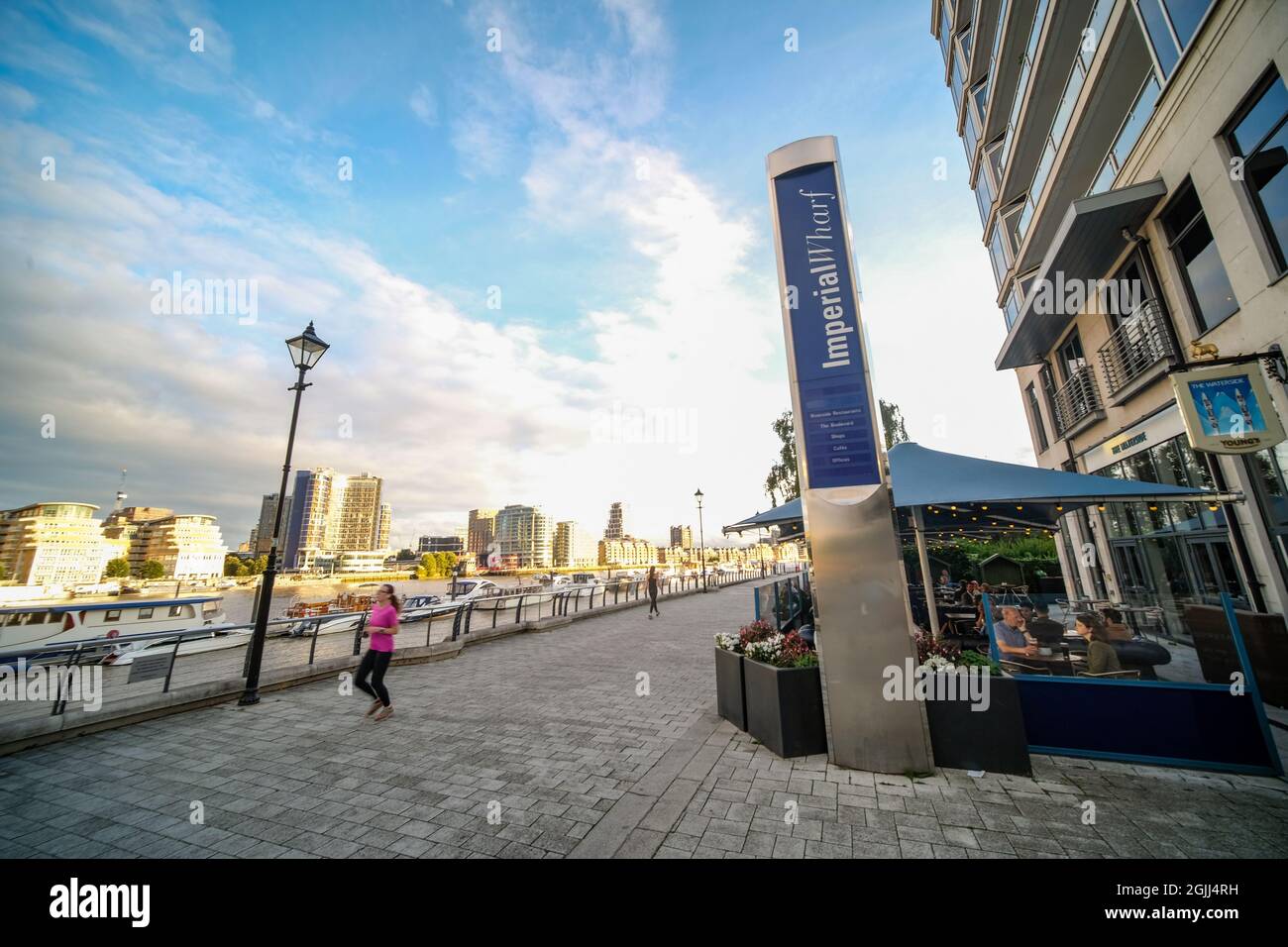 London September 2021 Imperial Wharf, riverside residential apartment