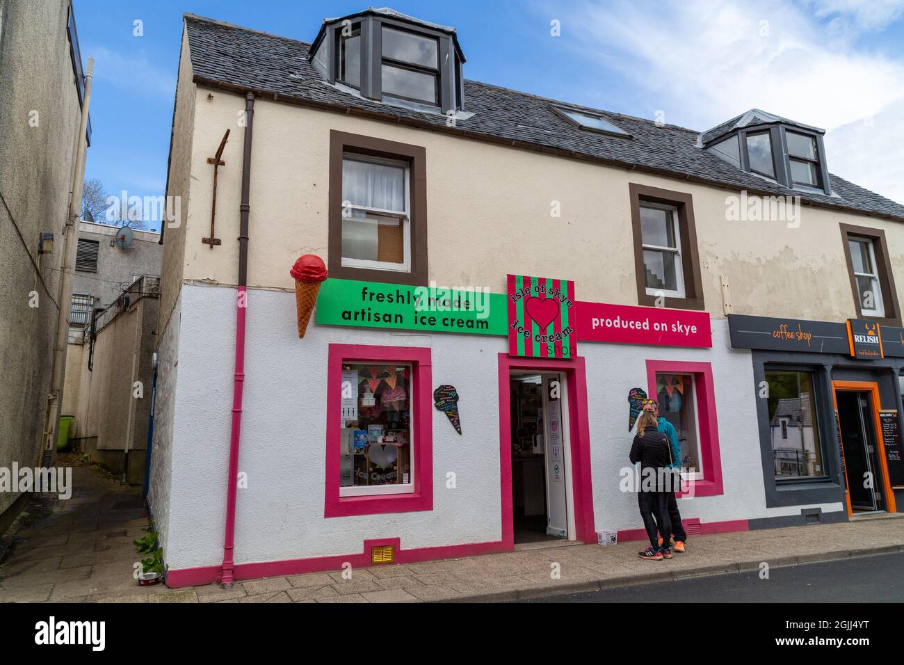 Isle of Skye, Ice Cream shop Stock Photo Alamy