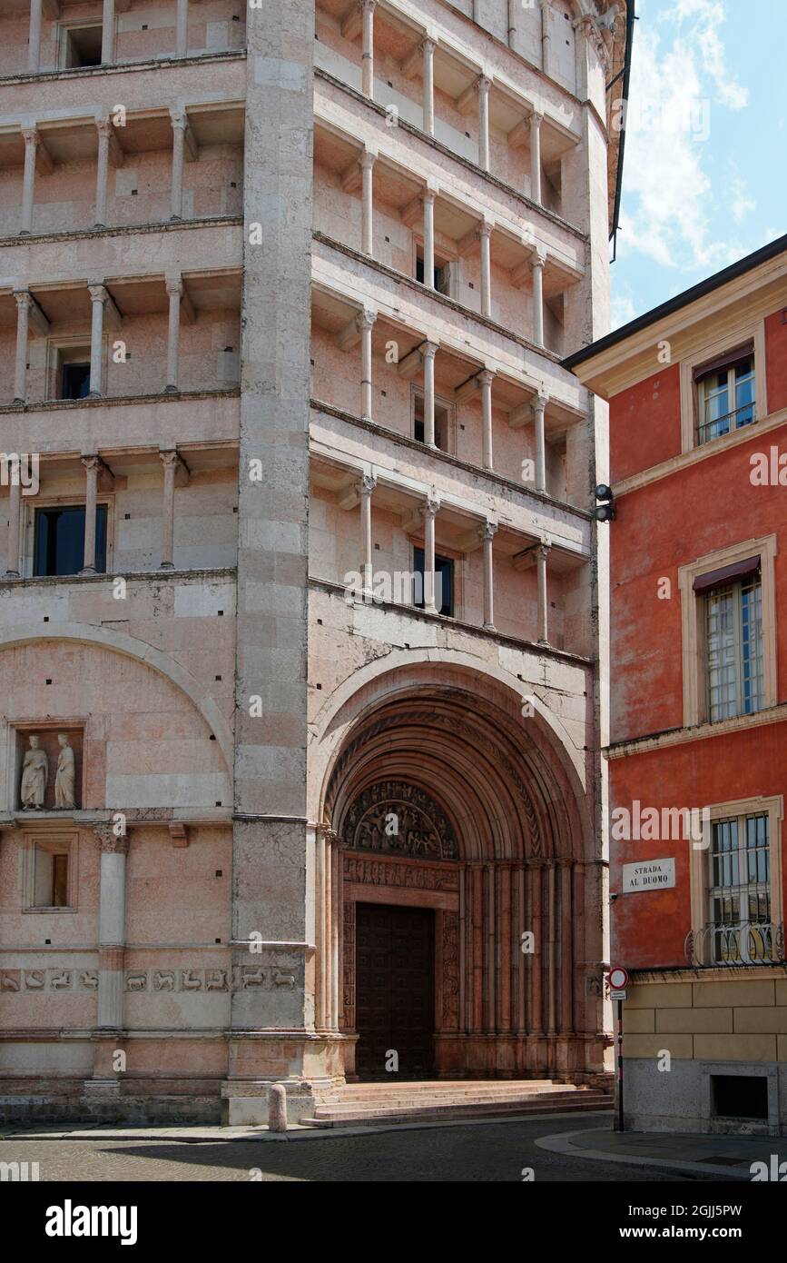 Parma Baptistery,Parma,Emilia-Romagna,Italy Stock Photo
