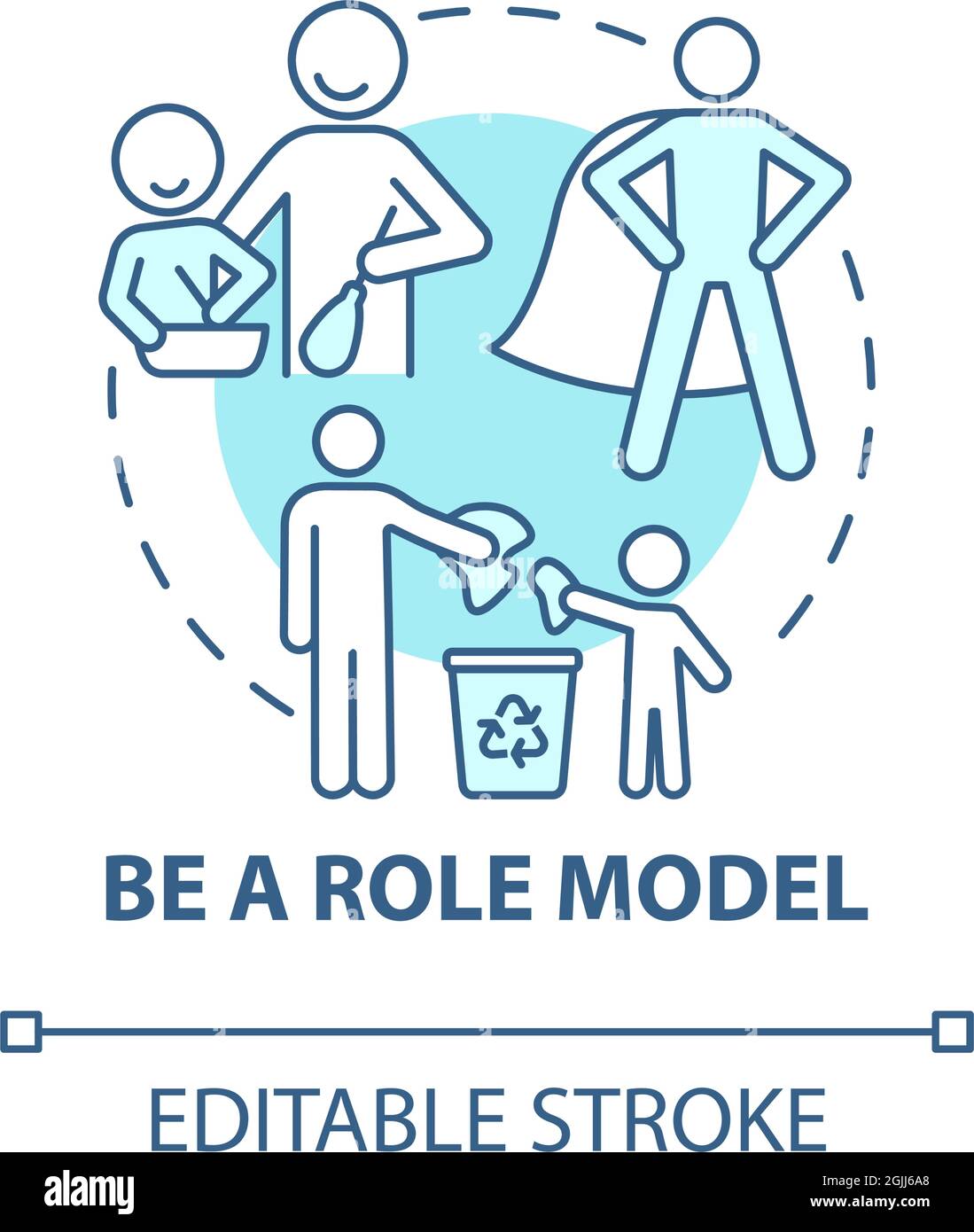 Role model blue concept icon Stock Vector Image & Art Alamy