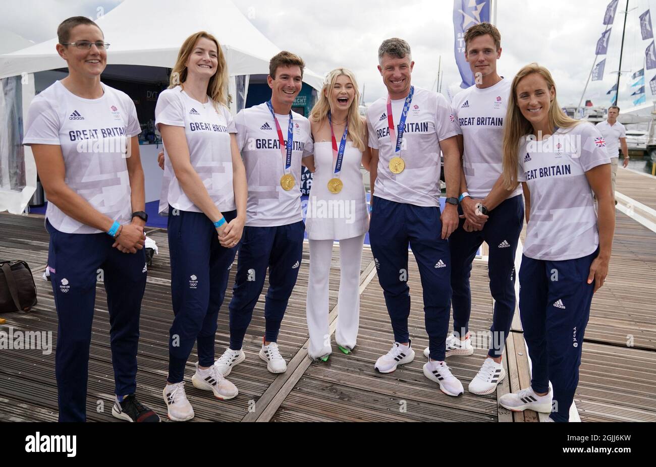 Georgia Toffolo poses for a photograph alongside alongside British ...