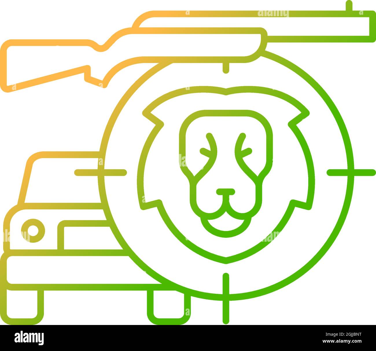Safari gradient linear vector icon Stock Vector