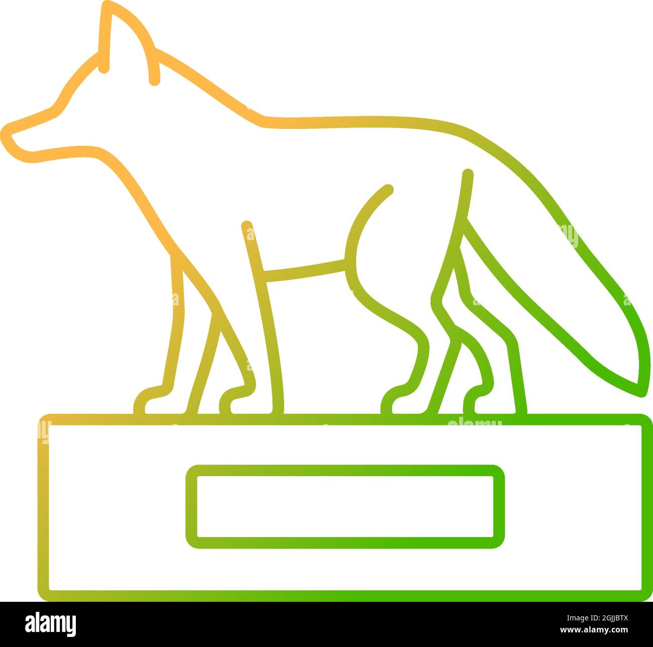 Taxidermy gradient linear vector icon Stock Vector Image & Art - Alamy