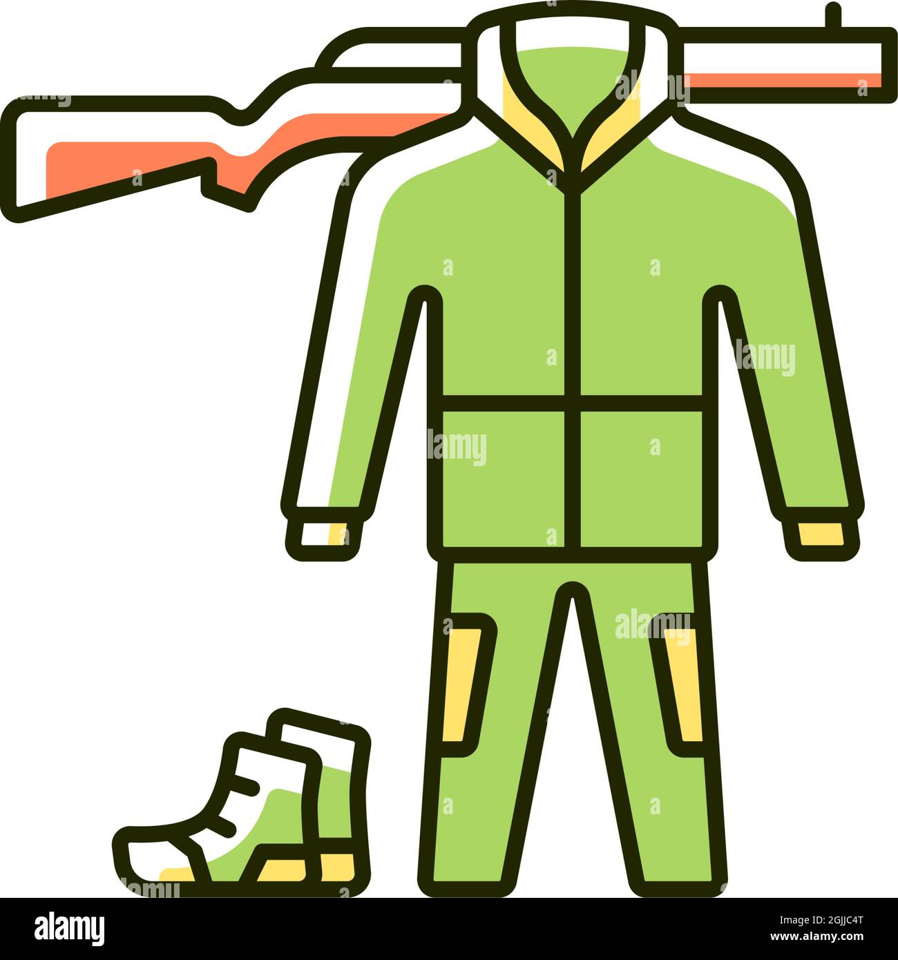 Hunting gear RGB color icon Stock Vector Image & Art Alamy