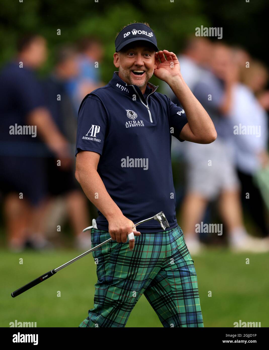 England's Ian Poulter on the fourth hole during day two of the BMW PGA Championship at Wentworth Golf Club, Virginia Water. Picture date: Friday September 10, 2021. Stock Photo