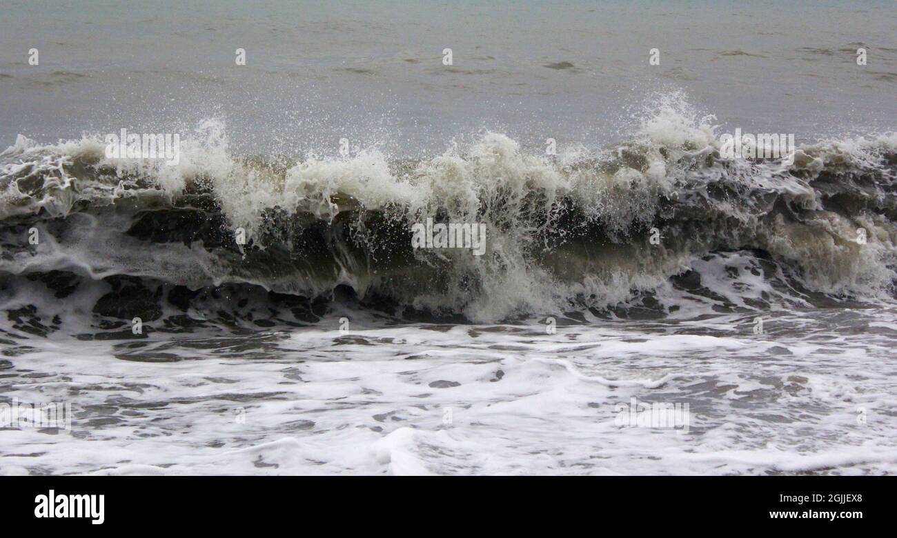 Wavy Fishy Beautiful view of a wavy sea with foamy water - for backgrounds Stock ...