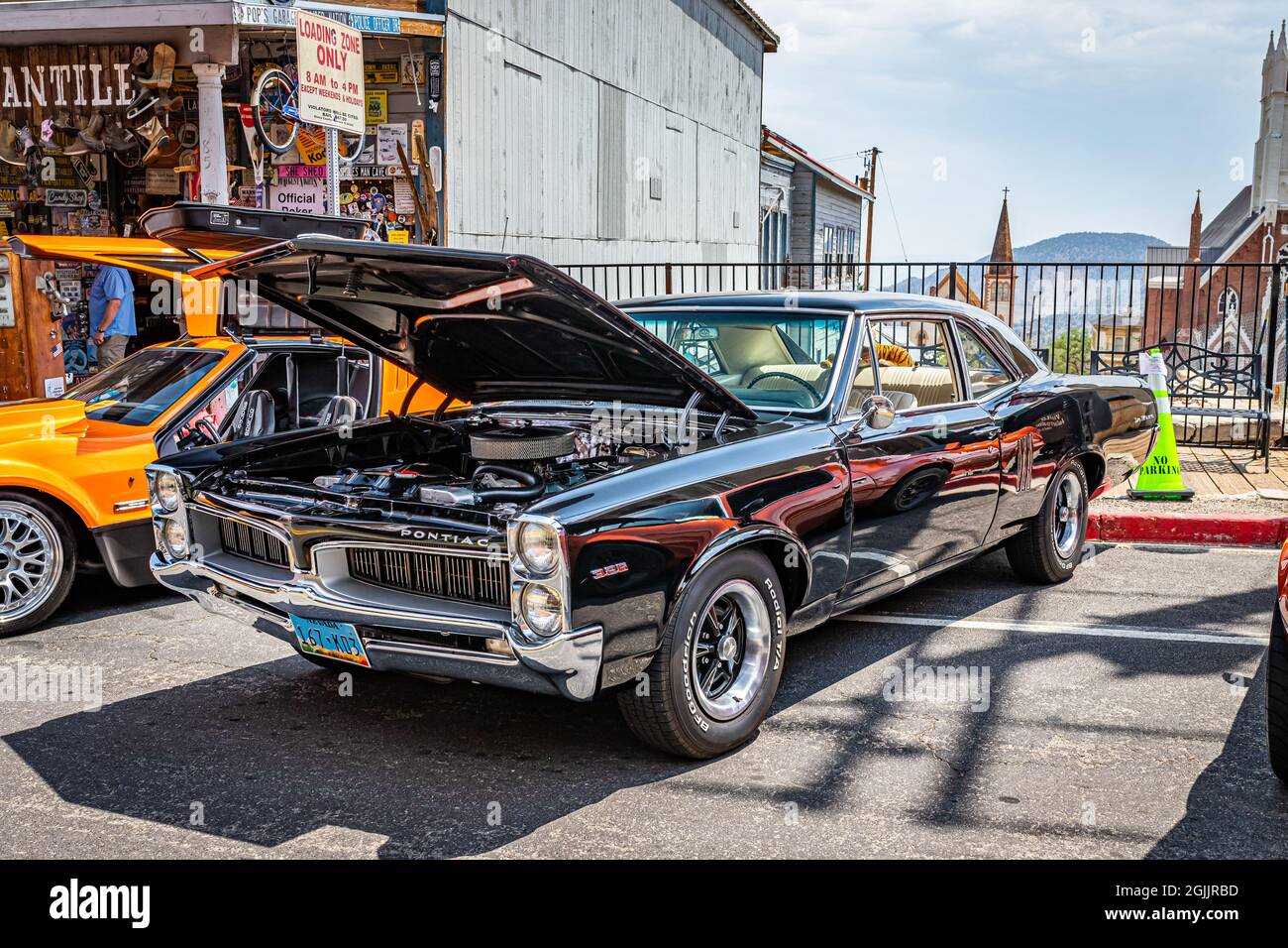 Virginia City, NV July 30, 2021 1967 Pontiac LeMans coupe at a local