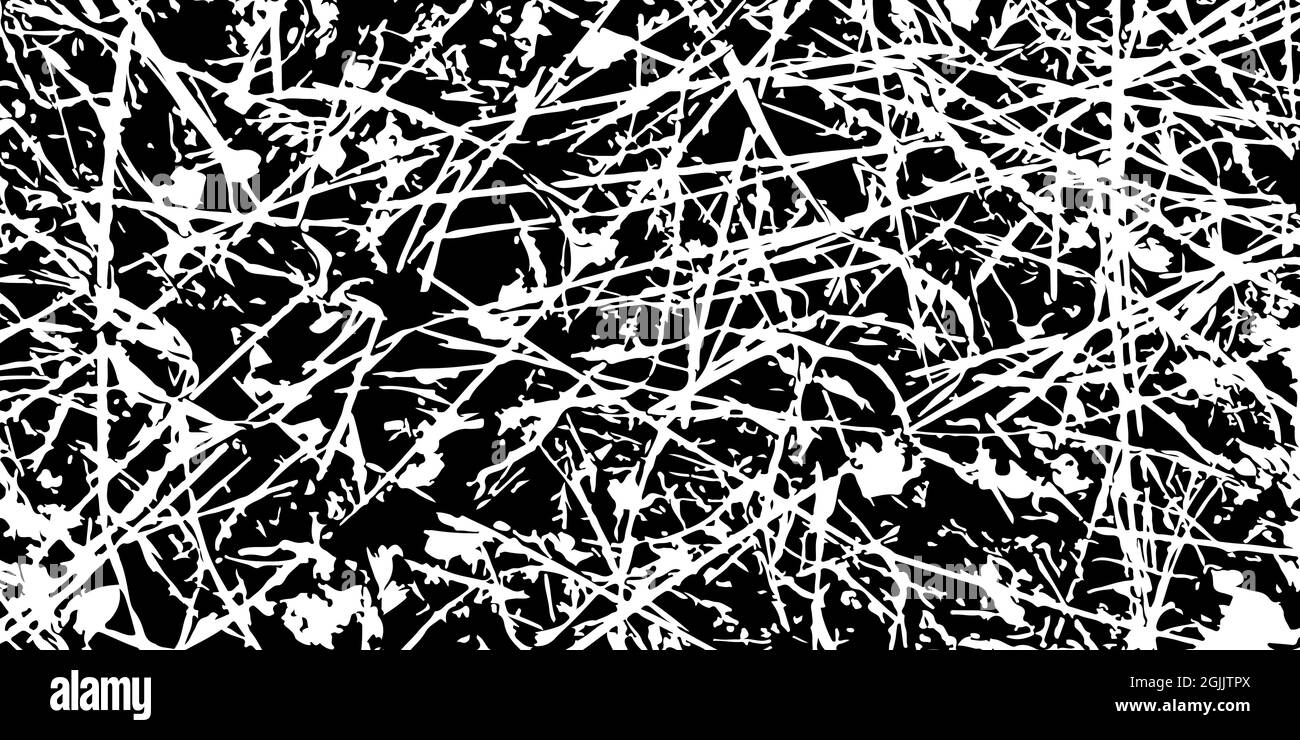 Black and white scratch grunge texture. Dry brush strokes. Modern ...