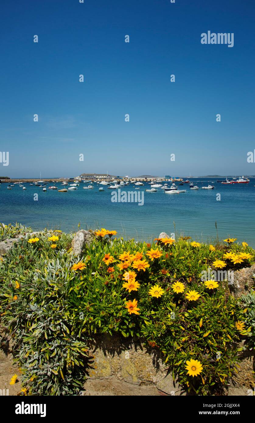 St marys harbour Isles of Scilly Stock Photo