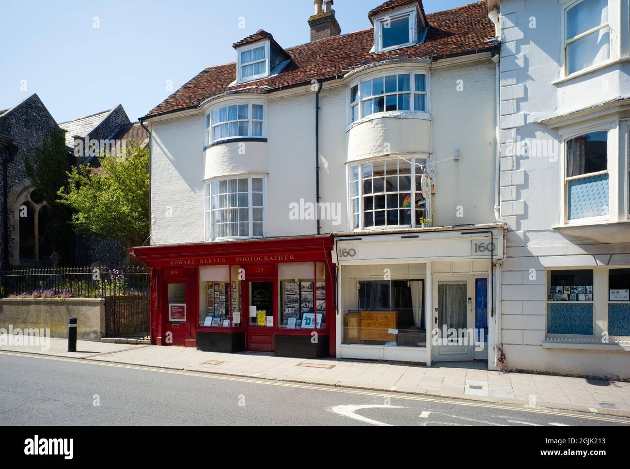 Photographers shop in the High Street, Lewes, East Sussex Stock Photo
