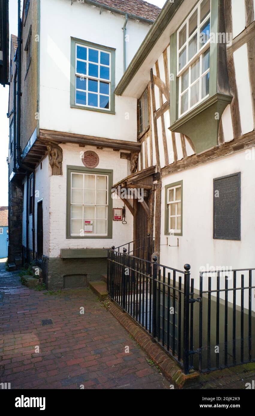 Thomas Paine's house in the High Street, Lewes, East Sussex Stock Photo