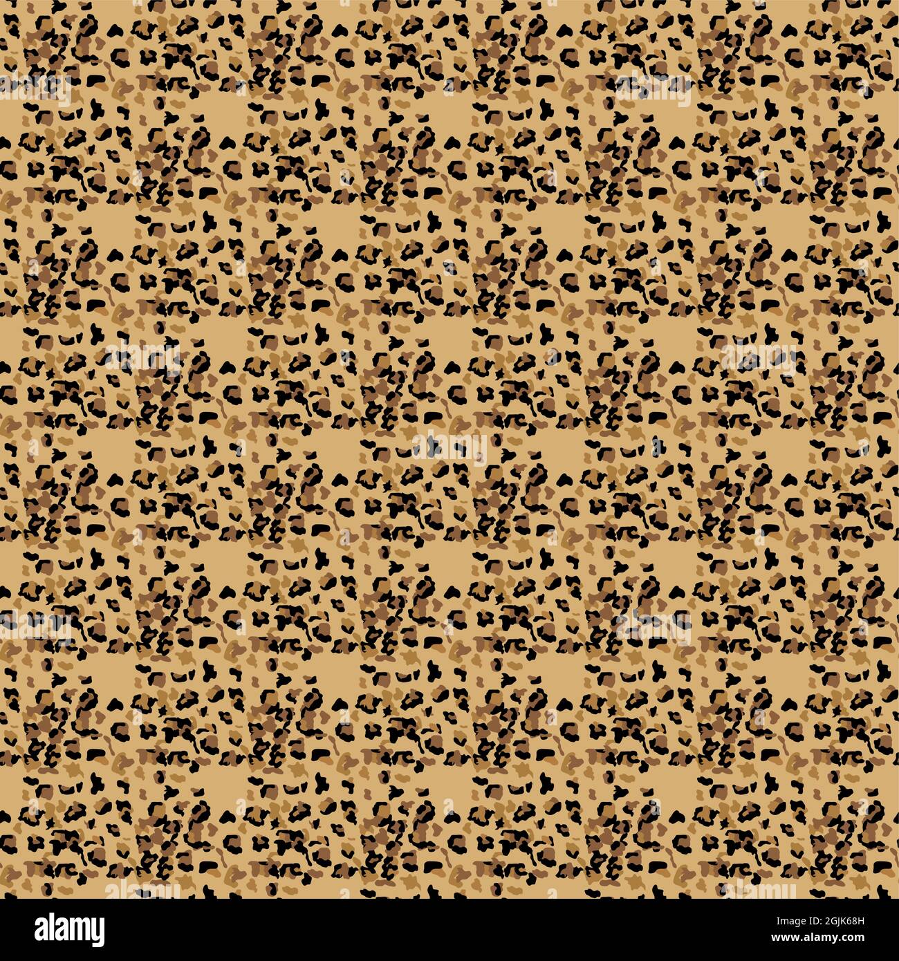 Fashionable Leopard Seamless Pattern. Stylized Spotted Leopard Skin ...