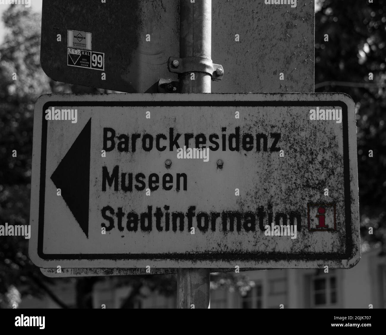 Grayscale Of A Road Sign In German Stock Photo Alamy grayscale-of-a-road-sign-in-german-stock-photo-alamy