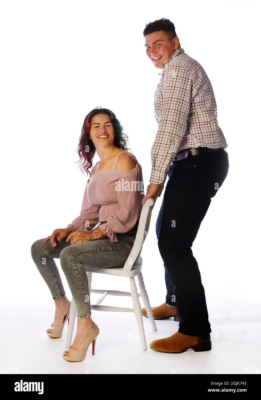 Brother and sister Stock Photo