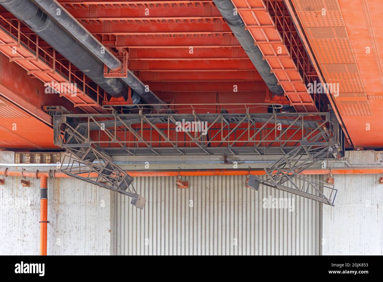 Under Suspension Bridge Access Inspection Platform Structure Equipment