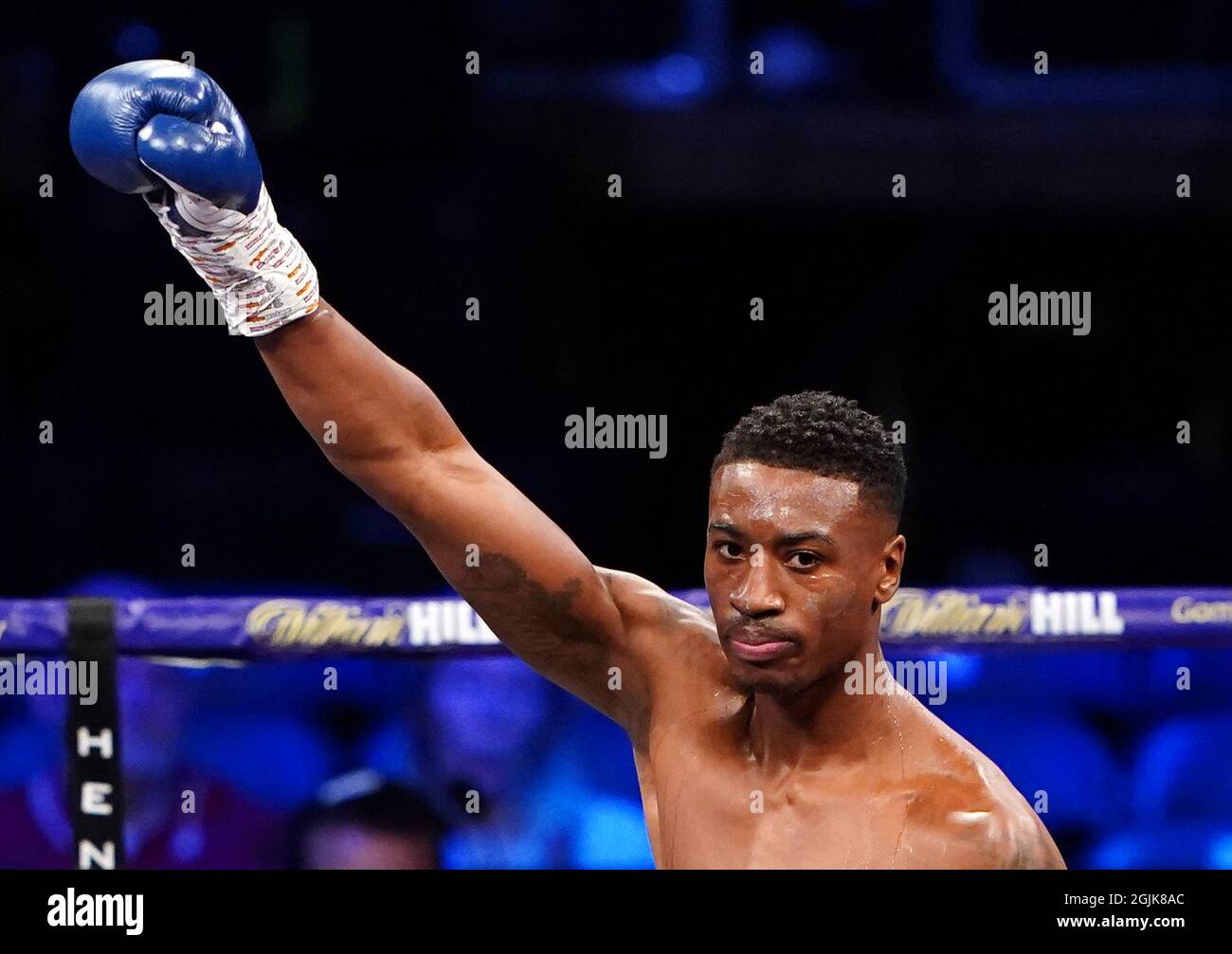 Shakan Pitters before the boxing event at the Coventry Skydome Arena. Picture date: Friday September 10, 2021. Stock Photo