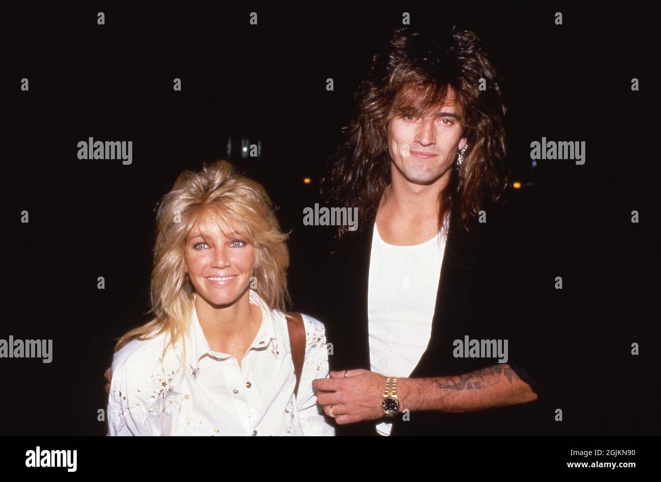 Tommy Lee and Heather Locklear Circa 1980's Credit: Ralph  Dominguez/MediaPunch Stock Photo - Alamy