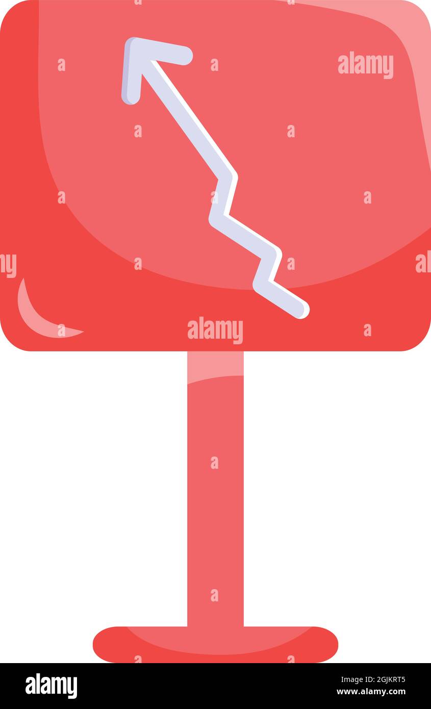 red presentation board with ascending arrow Stock Vector Image & Art ...
