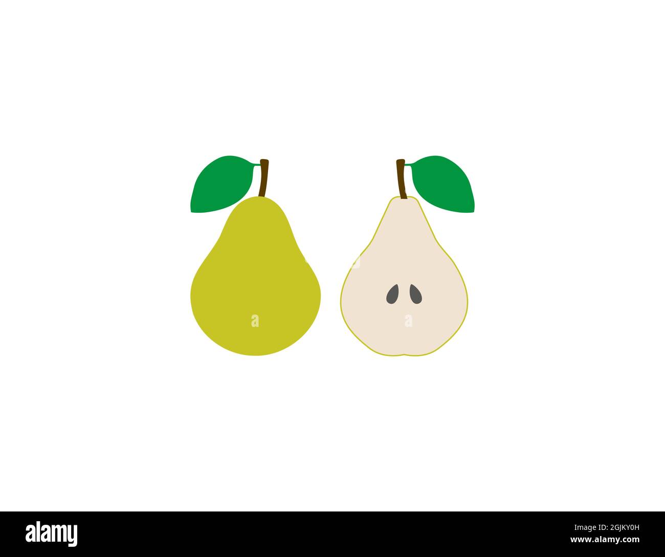 Pear, fruit icon flat fruit Stock Vector Image & Art - Alamy