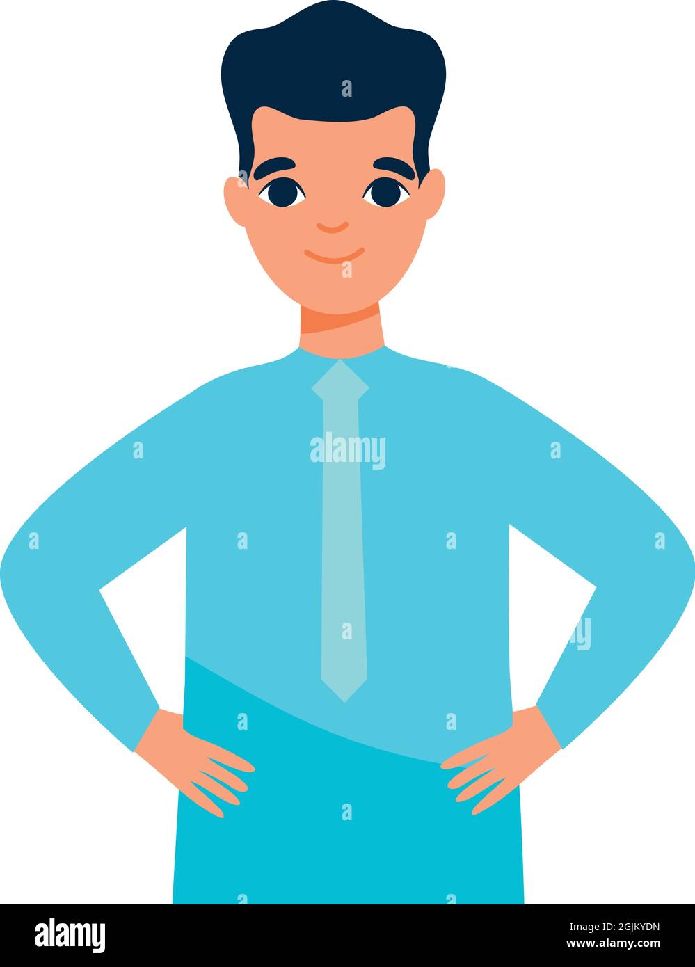 cartoon businessman on white background Stock Vector Image & Art - Alamy