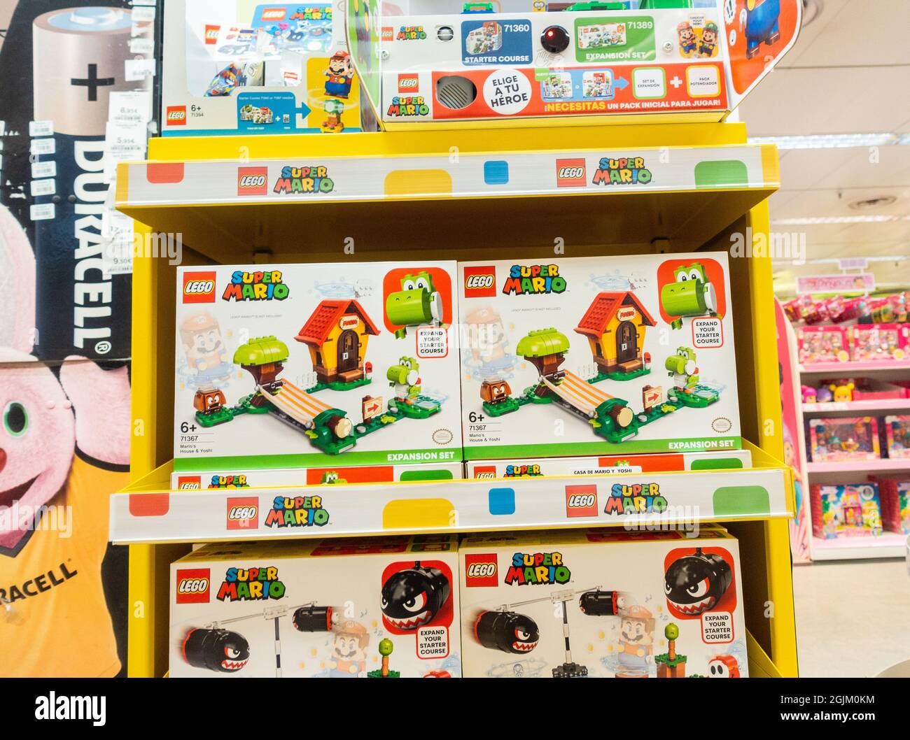Super Mario Lego in toy store Stock Photo - Alamy
