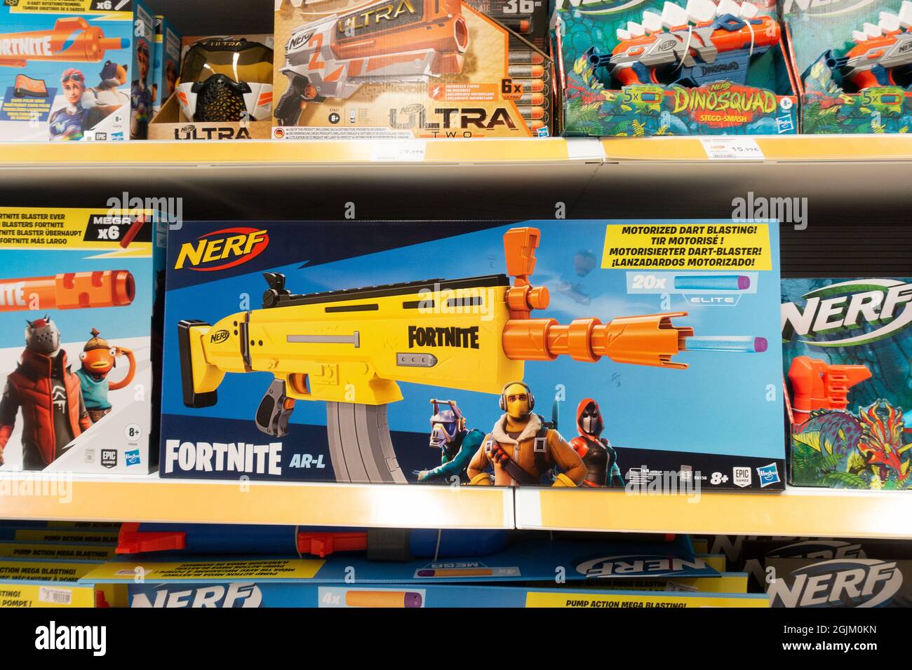 Fortnite NERF blaster guns for children in toy store Stock Photo - Alamy