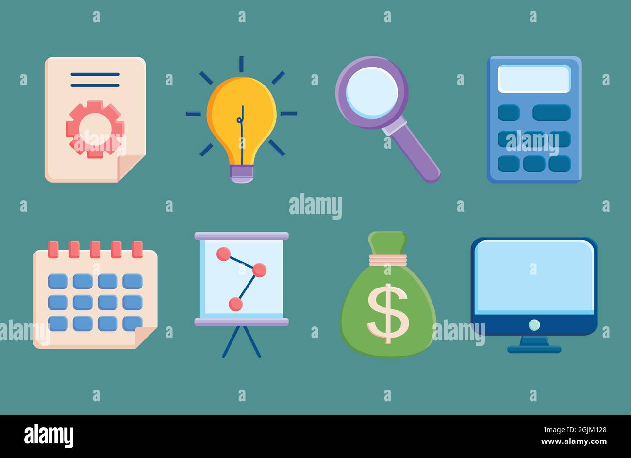 business and money icon collection Stock Vector Image & Art - Alamy