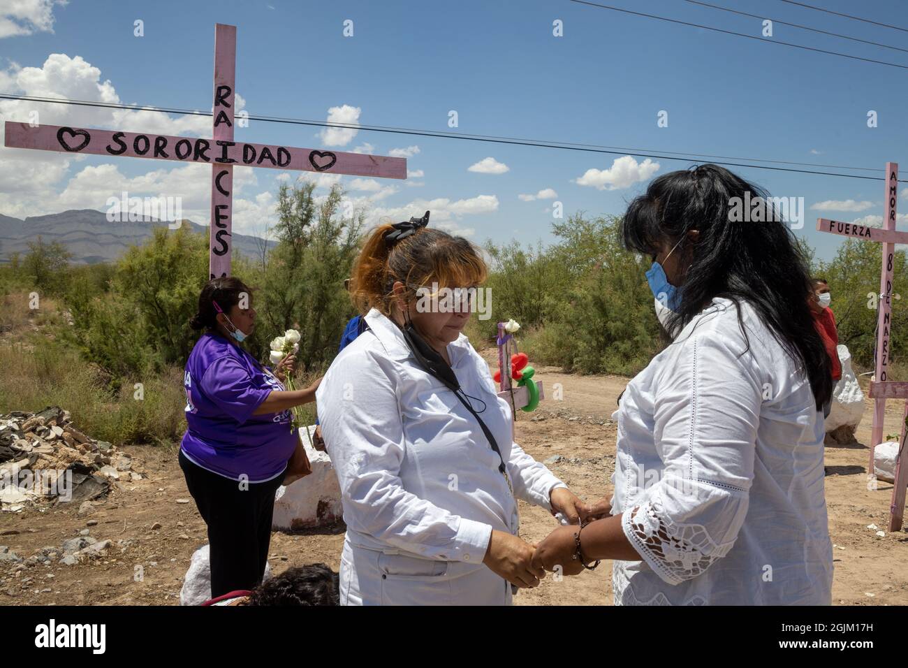 Mothers and relatives of missing persons gathered in the Navajo Creek ...