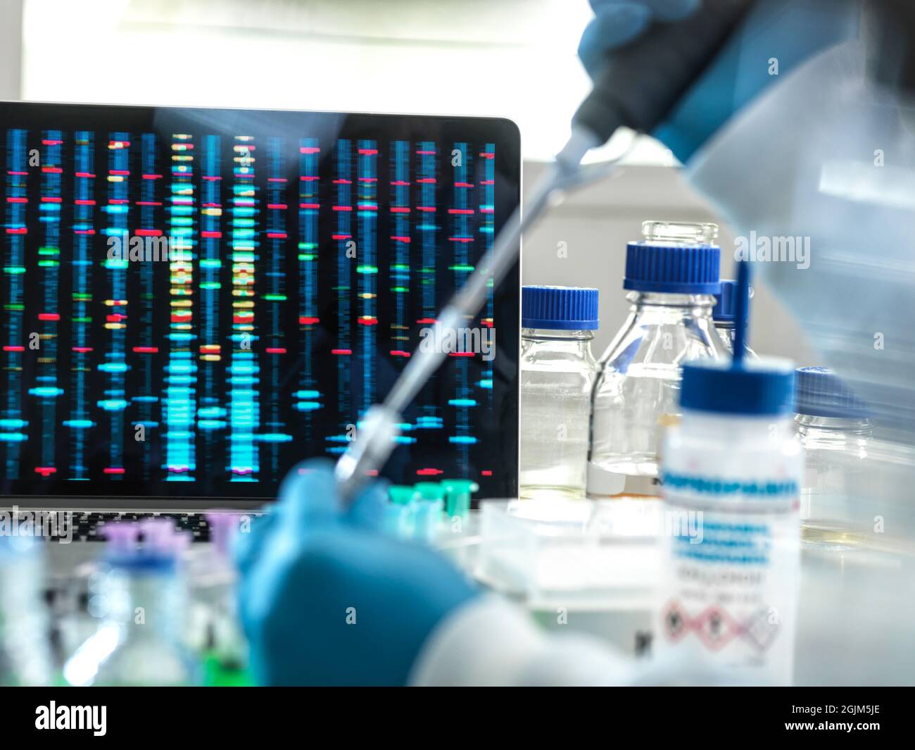 DNA research Stock Photo