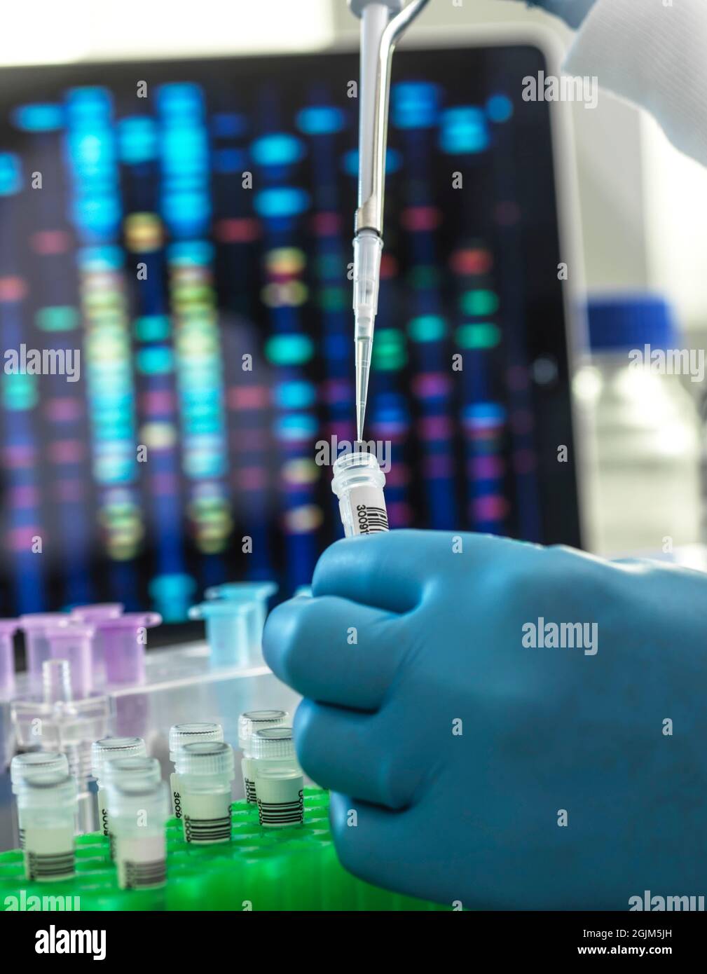 DNA research Stock Photo