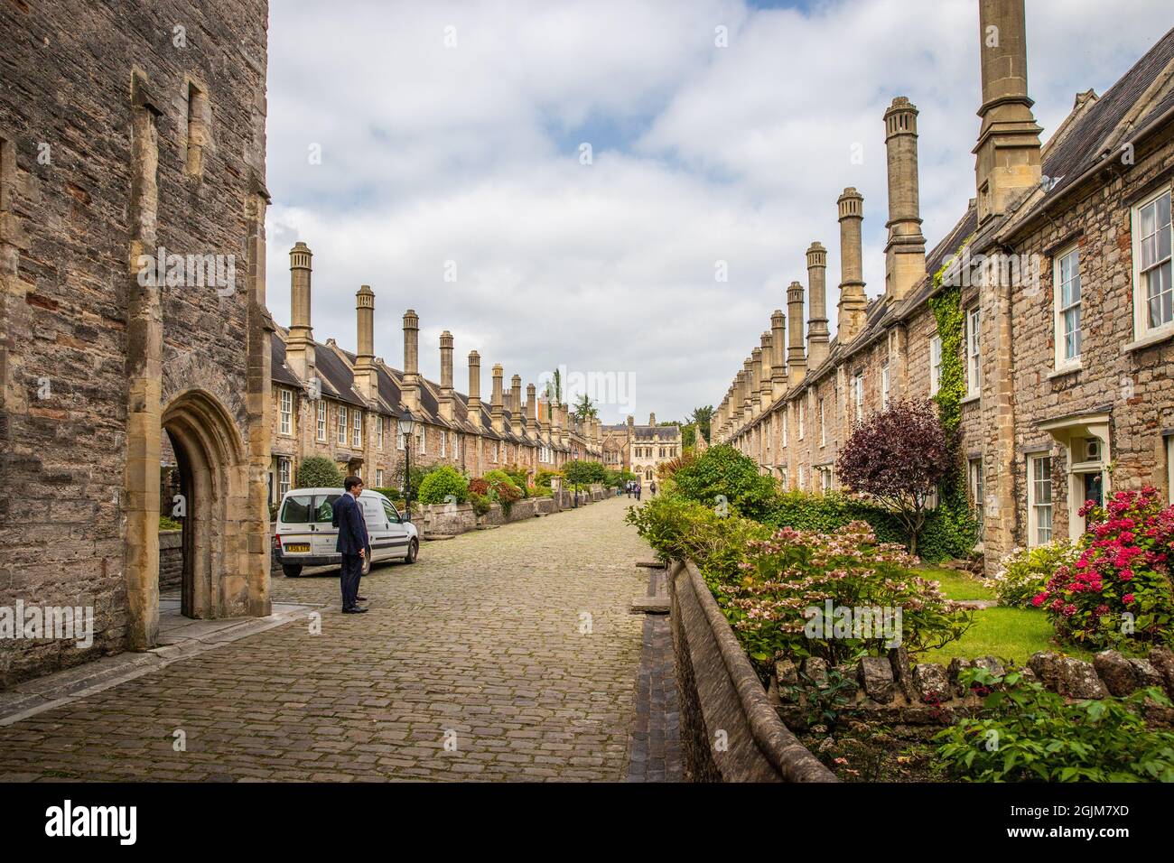 Vicars' Close, Wells, Somerset Stock Photo