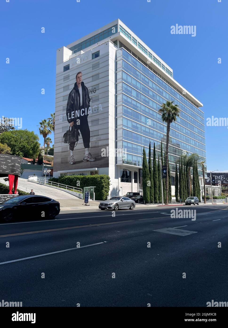 The Andaz Hotel on the Sunset Strip in Los Angeles, CA Stock Photo