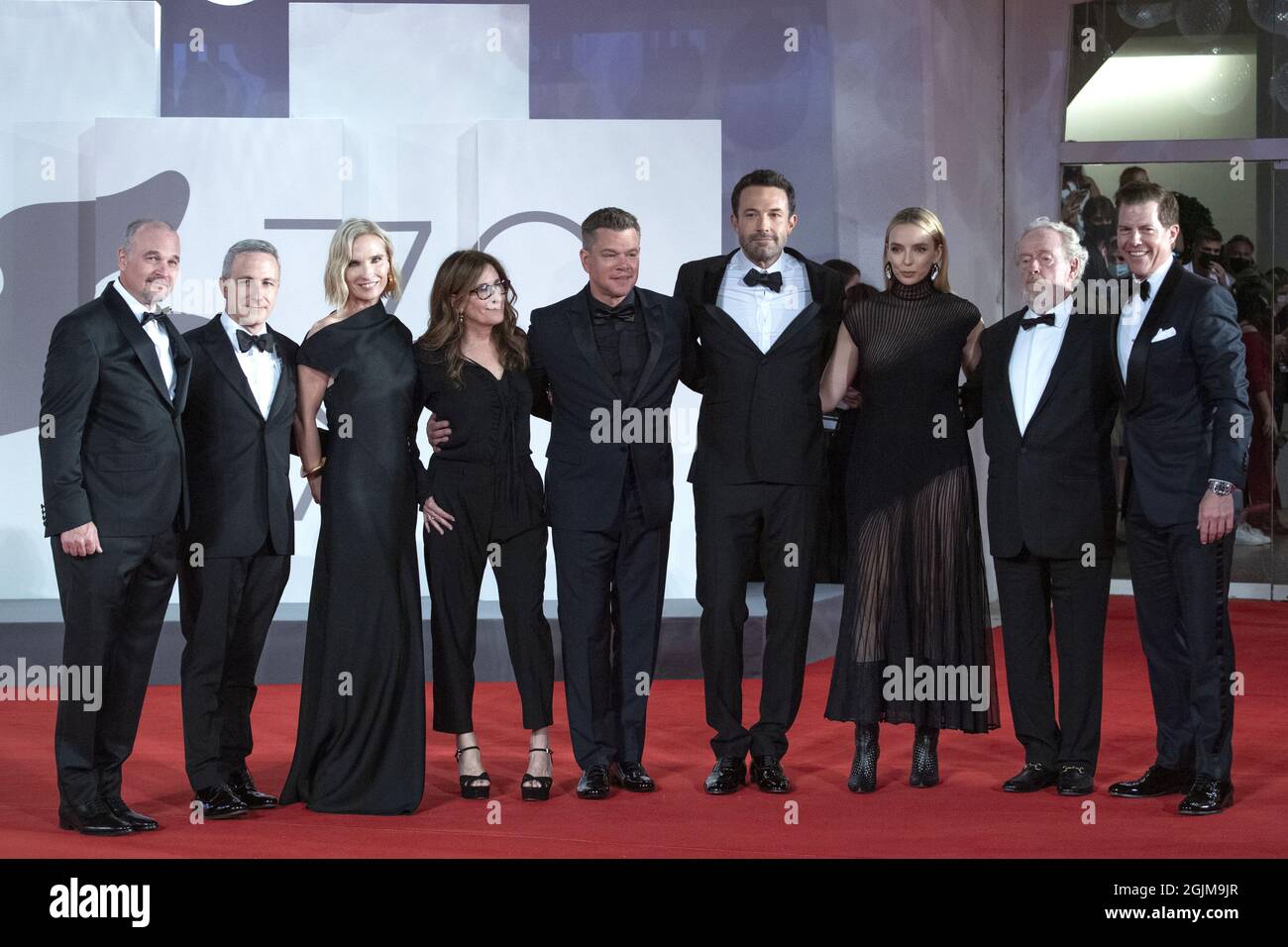 Venice Italy 10th Sep 2021 Ben Affleck Nicole Holofcener Ridley Scott Jodie Comer Matt