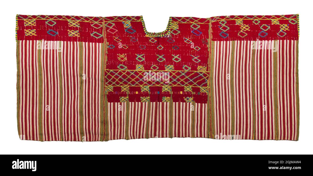 Brocaded woman's huipil (blouse type garment) from Colotenango, Dept. Huehuetenango, Guatemala Stock Photo