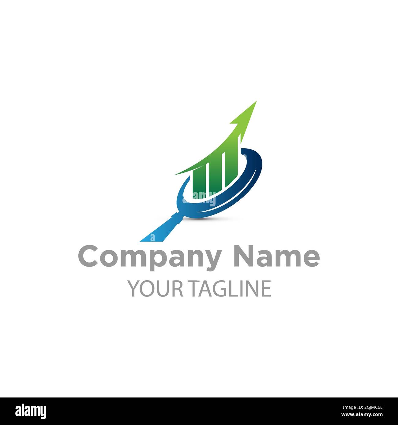 Logo design or symbol for business consulting company, or accounting financial.EPS 10 Stock Vector