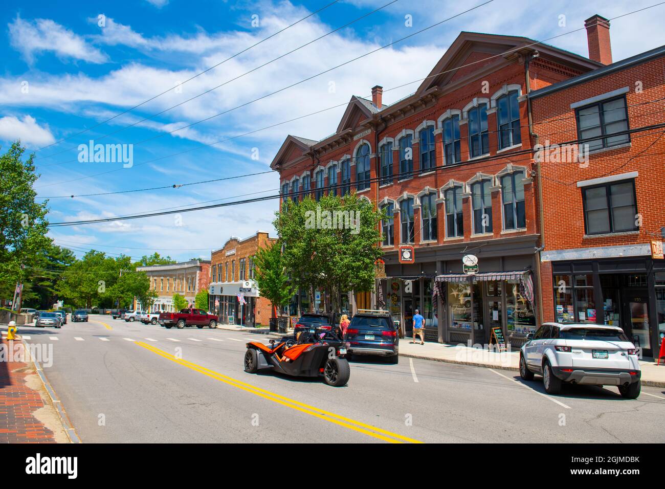 Merrill Block Building at 163 Water Street in historic town center of