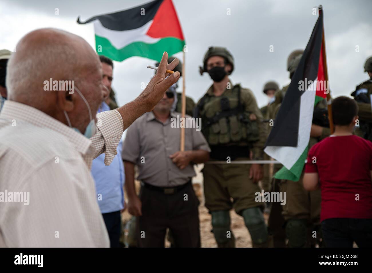 Salfit Palestine 10th Sep 2021 Palestinians From The Village Of salfit-palestine-10th-sep-2021-palestinians-from-the-village-of