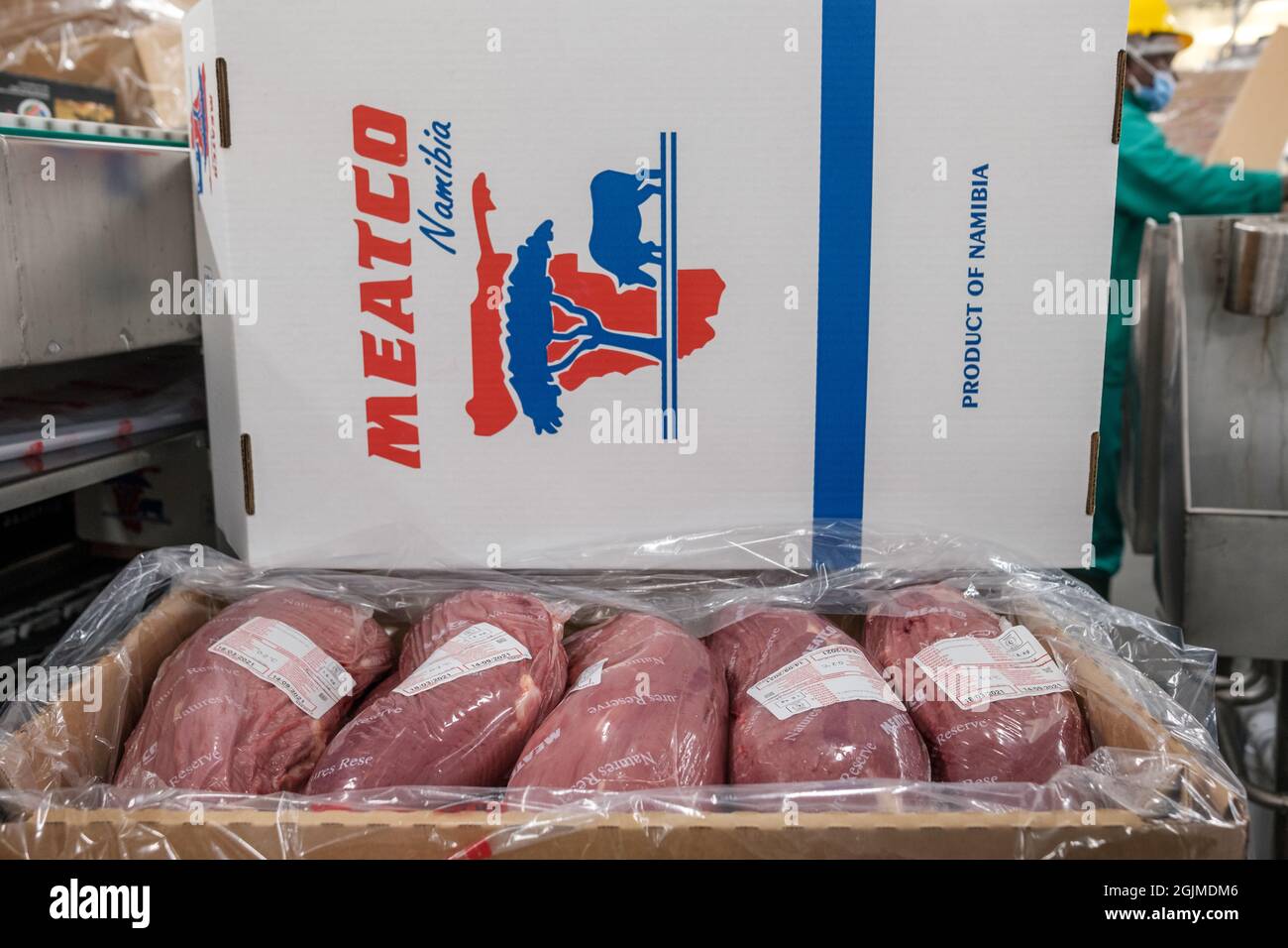 Windhoek. 9th Sep, 2021. Photo taken on Sept. 9, 2021 shows beef