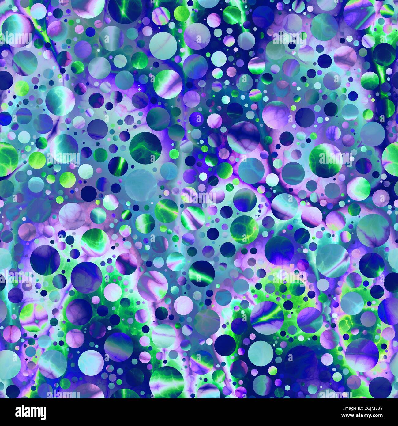 Seamless pattern of marbled orbs that gives a dreamy fantasy mysterious ...